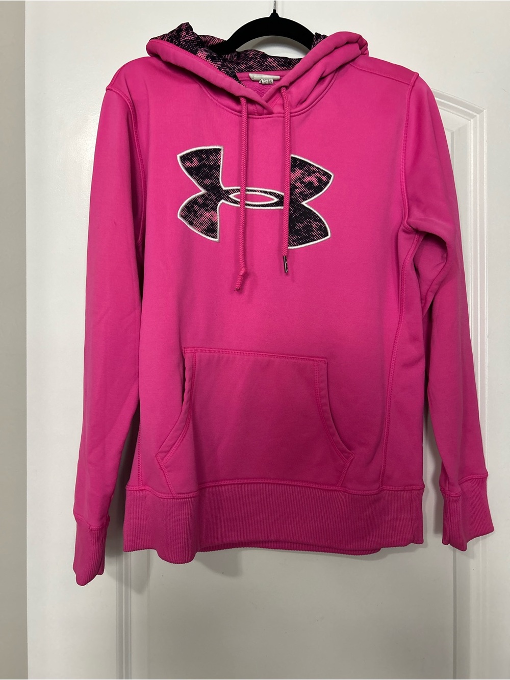 Under Armour Women's Hot Pink Logo Pullover Hoodie
